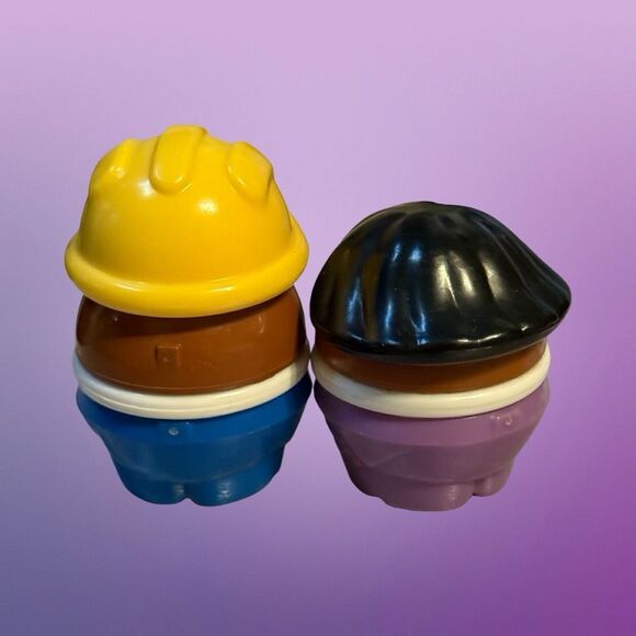 Vintage Little Tikes Toddle Tots Afrian American Couple Construction Figure - Picture 3 of 6